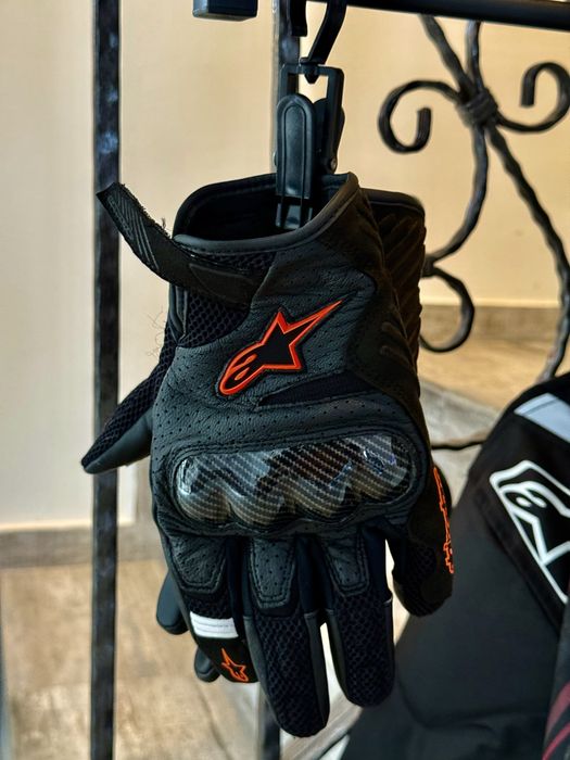Manusi Alpinestars piele+carbon noi