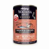 Conserva Wataha HUNT Pisica Adult, 98.9% Carne, Cu Somon Si Pui, 400g