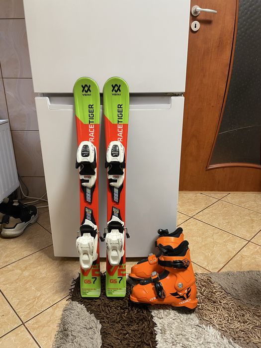 Schiuri copii 80 cm volkal cu clapari set skiuri