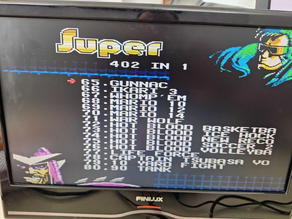 402 jocuri caseta discheta galbena clasica cu jocuri pentru consola TV