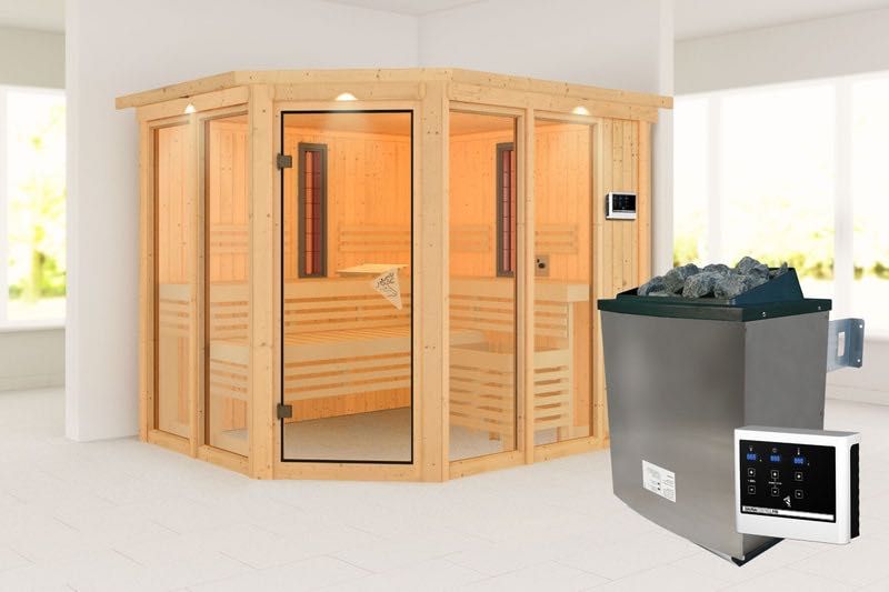 Инфрачервена сауна Ava от Karibu, модерна топлина и релакс у дома