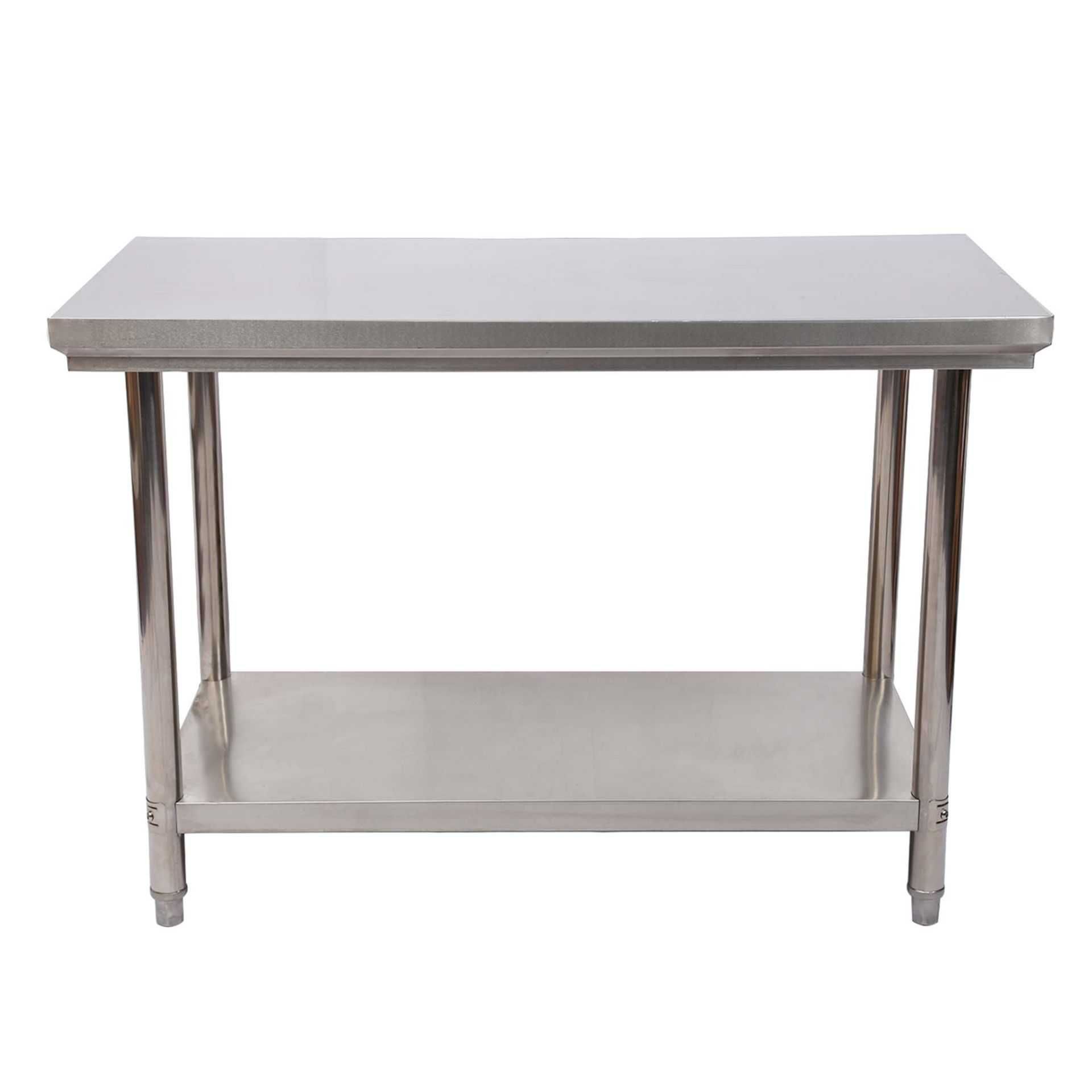 Masa inox 90-120-140-160-180-200cm cu polita SUPER CALITATE mese noi