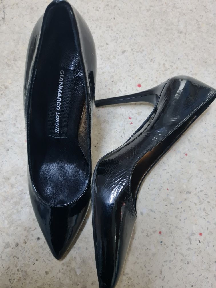 Pantofi negri eleganti piele mas 39 NOI