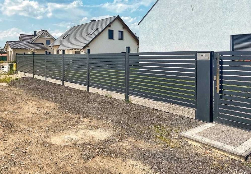 Garduri si porti stil jaluzea, sipca metalica, tabla cutata