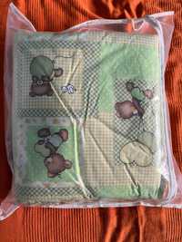 Set lenjerie de pat pentru bebelusi - 5 Piese 100% Bumbac