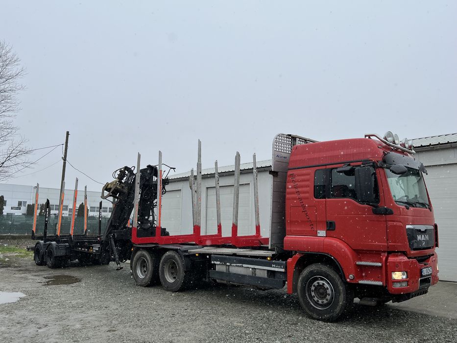 Camion forestier Man 540 cai euro 5 import Germania, nelucrat in RO