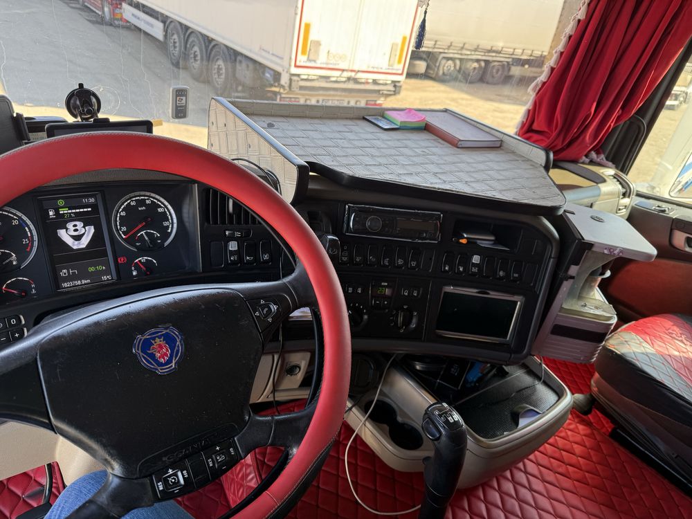 SCANIA 2010 R500 6X2 + Trailer Nooteboom 4 axe extensibil