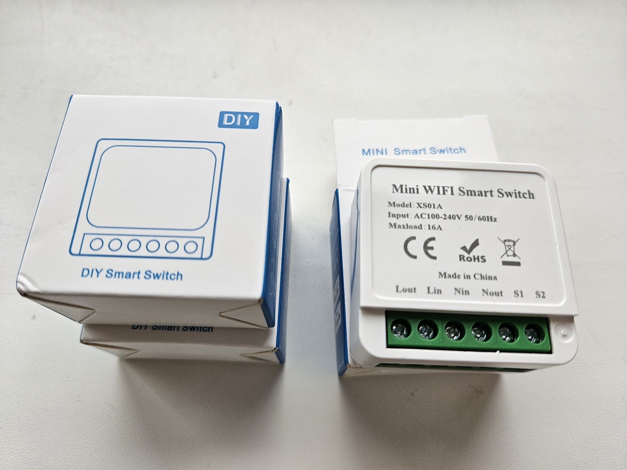 Smart switch releu Tuya WiFi cu o intrare, 220V 16A