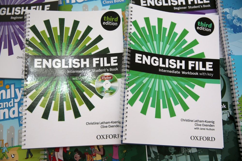 English File, Family and Friends, Solutions, Headway,Fly High,Round Up