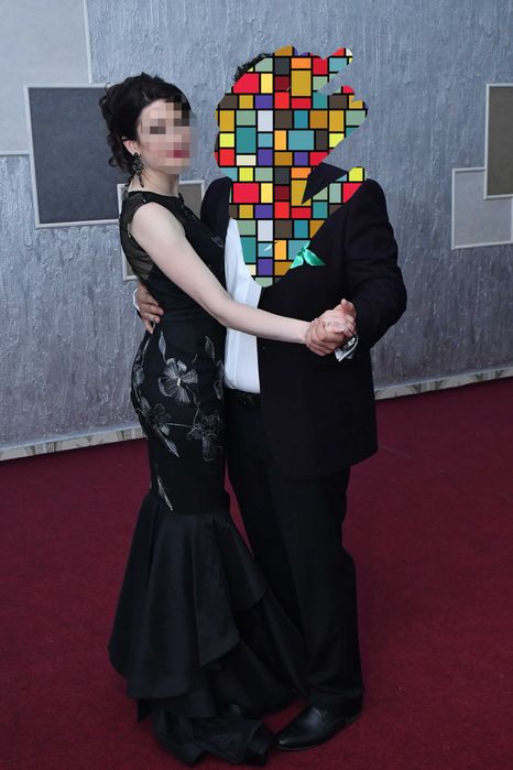 Rochie lunga cu modele flori