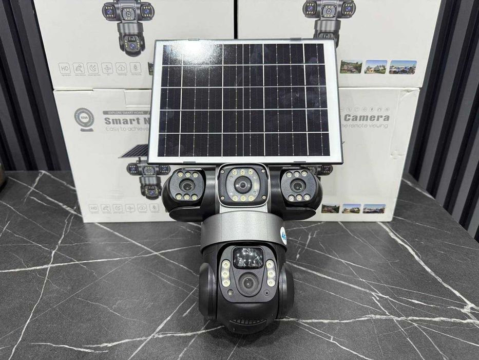 ОПТОМ ва донага Камера с солнечной панелью 4G 360 градусов наблюдения