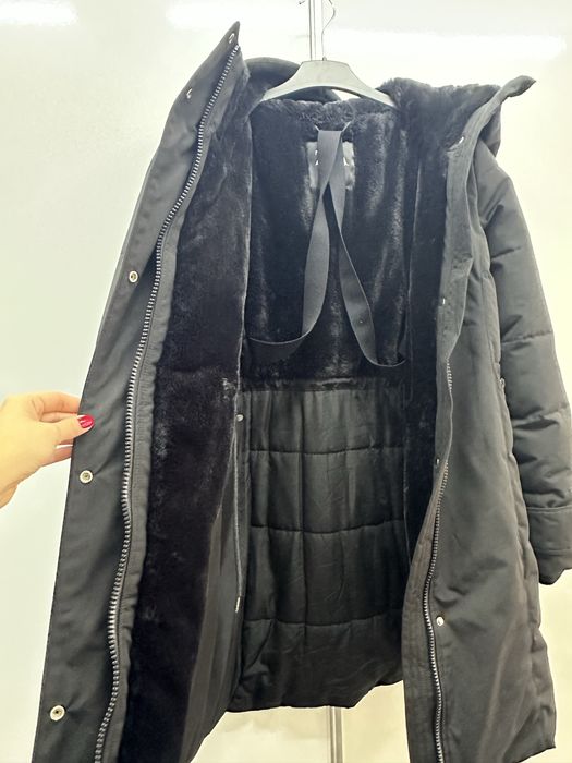 Geaca Parka neagra Zara -20 grade