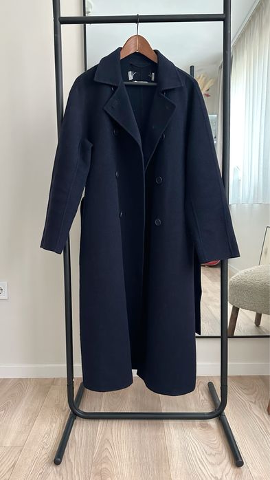 Max Mara тъмносиньо handmade палто