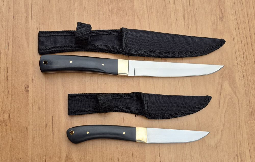 Руски нож Охотник,фултанг с текстилна кания,два модела