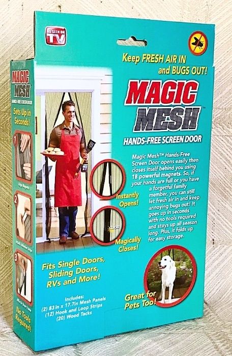 Магнитна мрежа против насекоми (мухи и комари) Magic Mesh 210/90