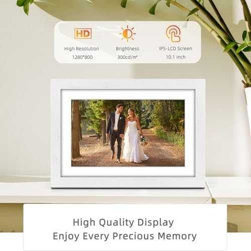 Нова Смарт дигитална рамка 10.1” WiFi 32GB Uhale, подарък идея спомен