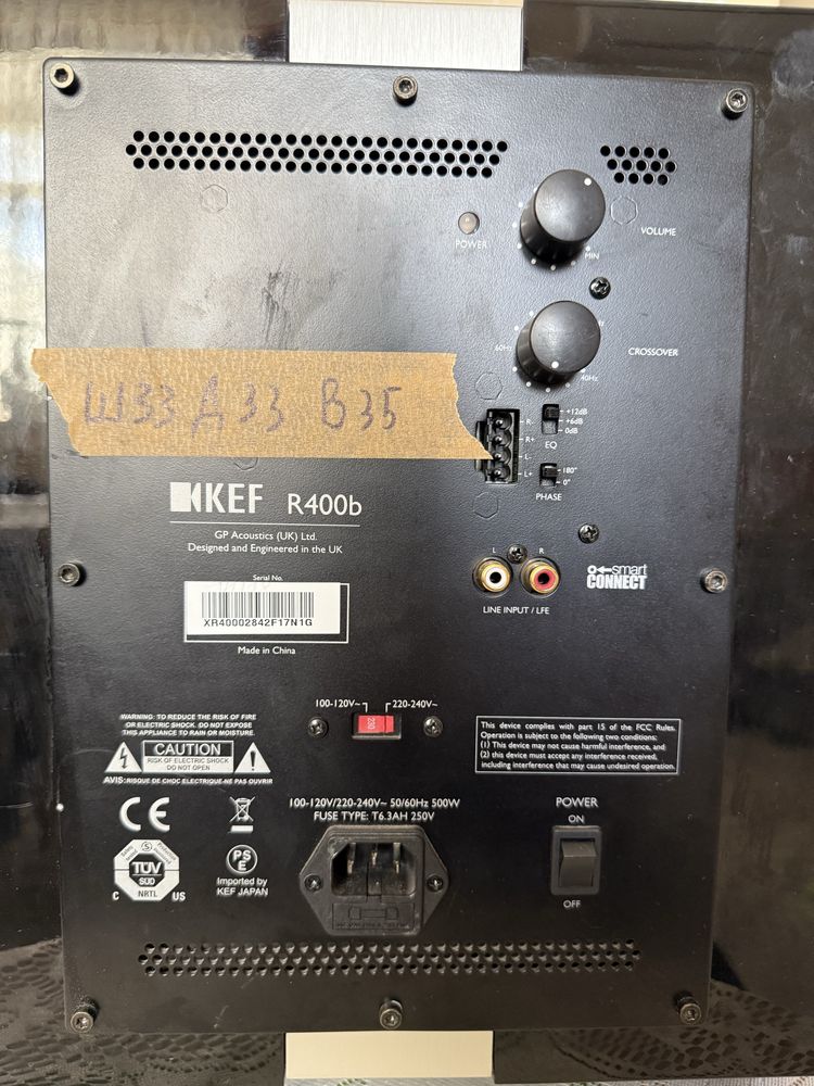 KEF R-400b Уникален Subwoofer