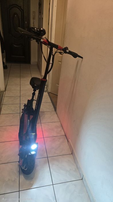 Trotineta electrica kukirin M4 cu scaun+casca pt motor+legatoare