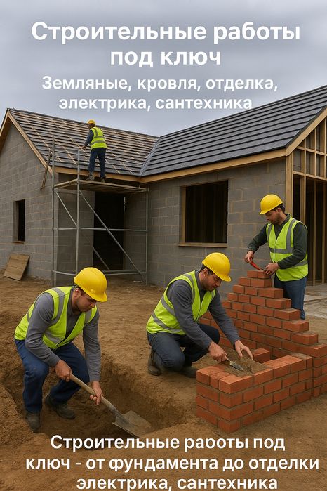 Строительные работы любой сложности от квартир до многоэтажек