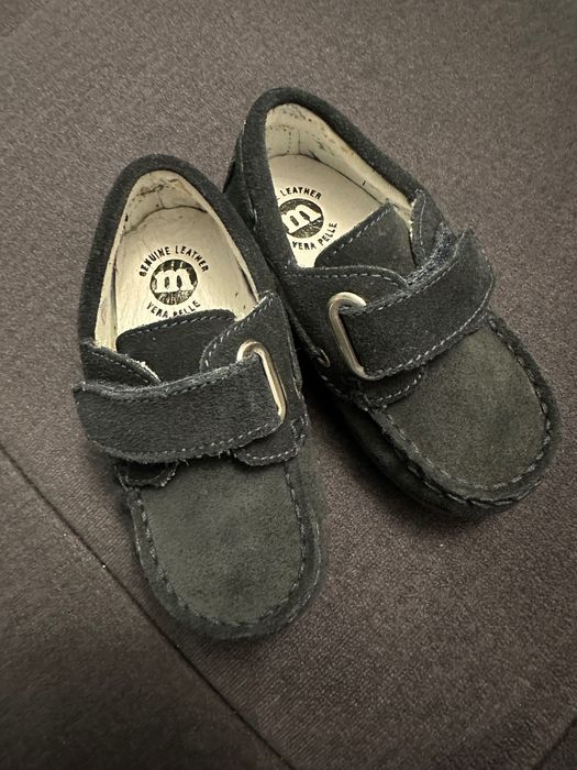 Pantofi mocasini bebe, Melania, marimea 20, piele, noi-nouti
