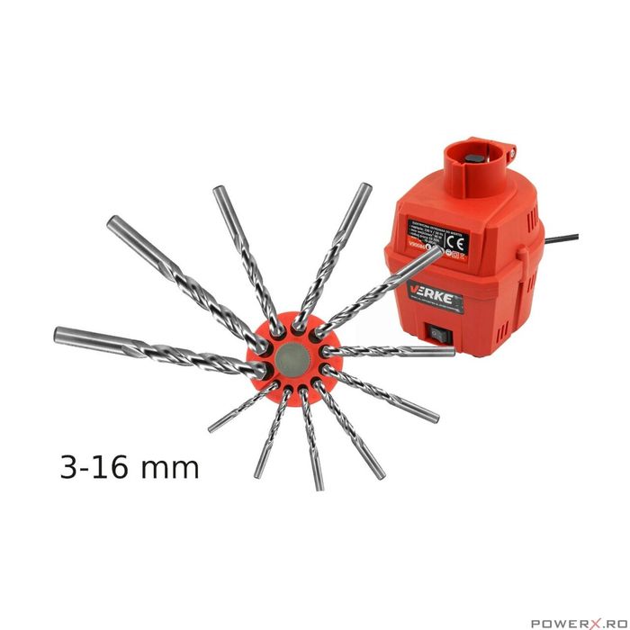 Dispozitiv de ascutit burghie 3 - 16 mm, 90w, Verke