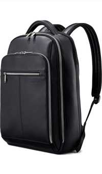 NOU NOUT: Classic Leather Backpack Samsonite