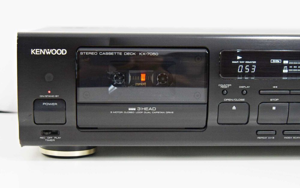 Deck 3 Head Kenwood KX-7050, casetofon