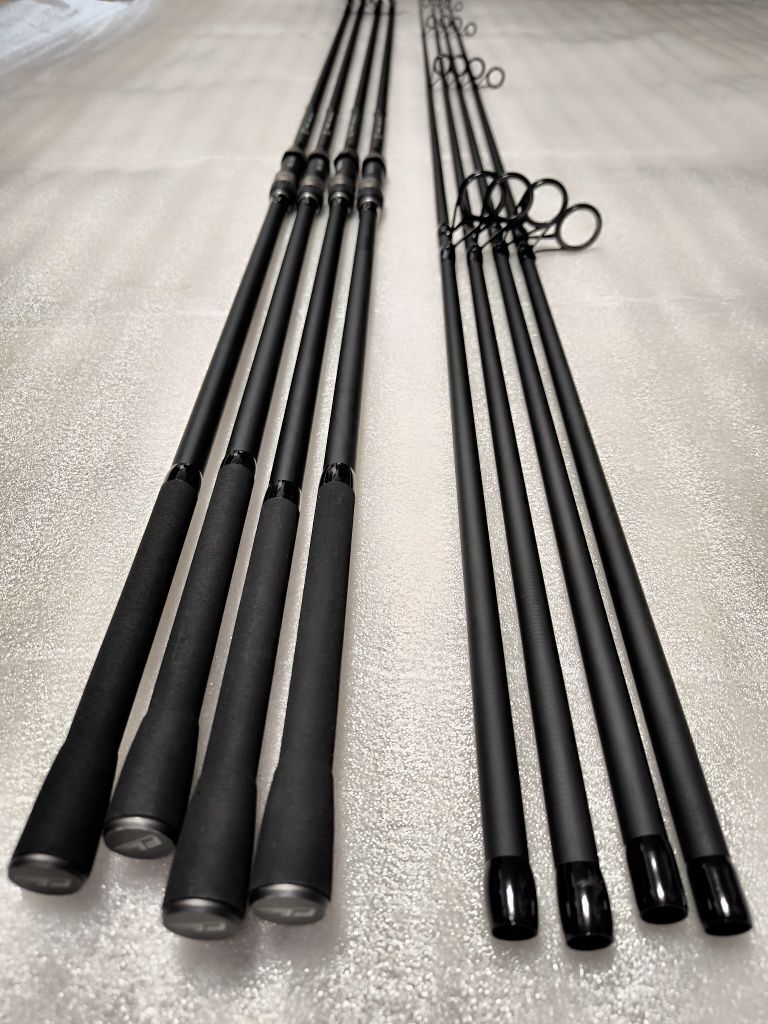 SET 4 Lansete FL EXCIA 3.90m 3.5lbs 2seg +  4 Mulinete Eastshark 10000
