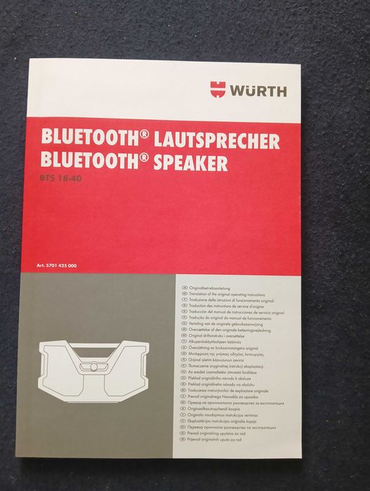 Radio Würth cu Acumulator 5 Ah si Incarcator Mcube Noi