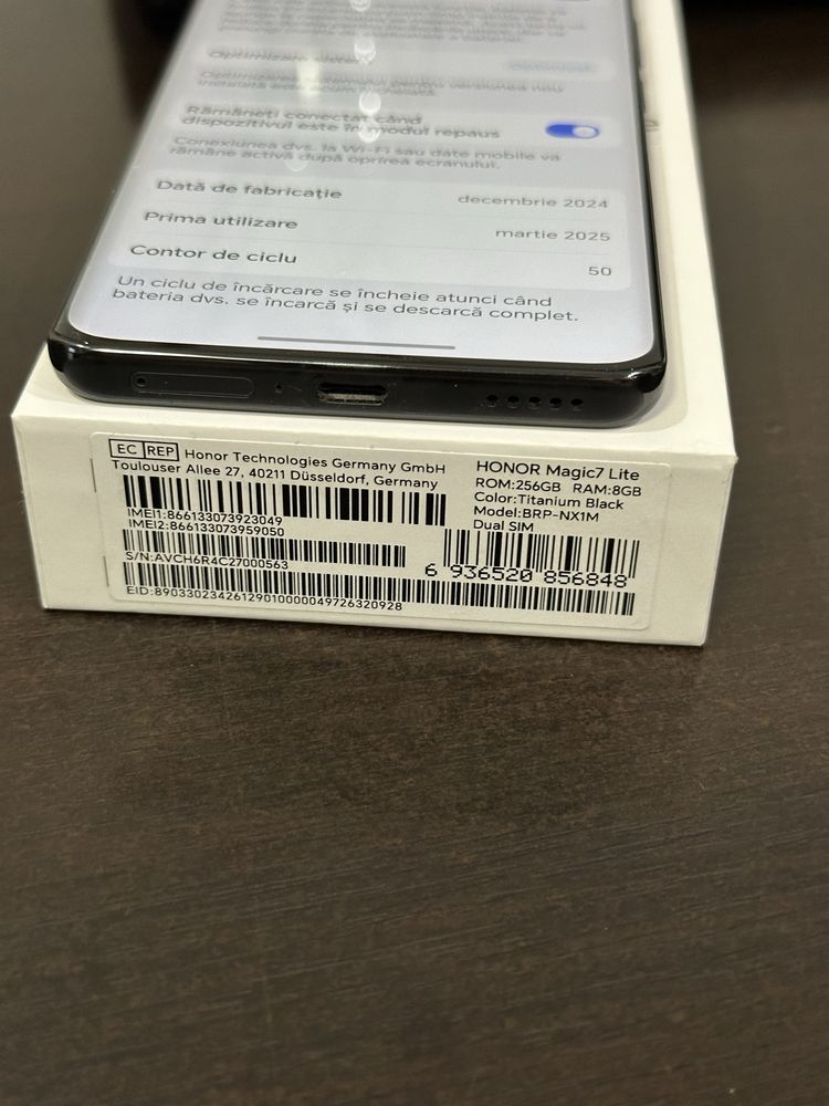 Honor magic 7 lite , 256 GB , 8GB RAM