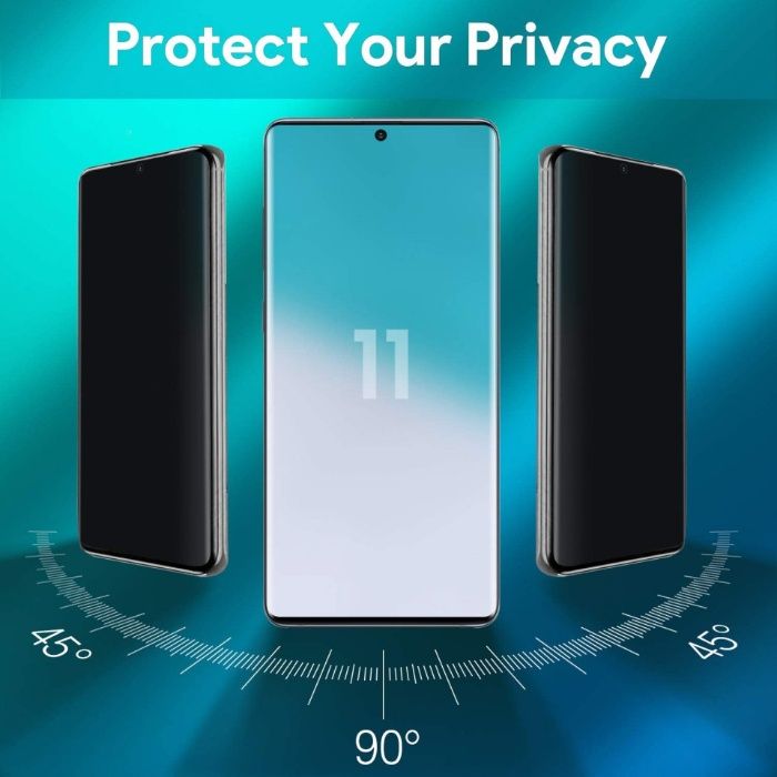 Folie de sticla Samsung Galaxy S20, Privacy Glass, folie securizata 9H