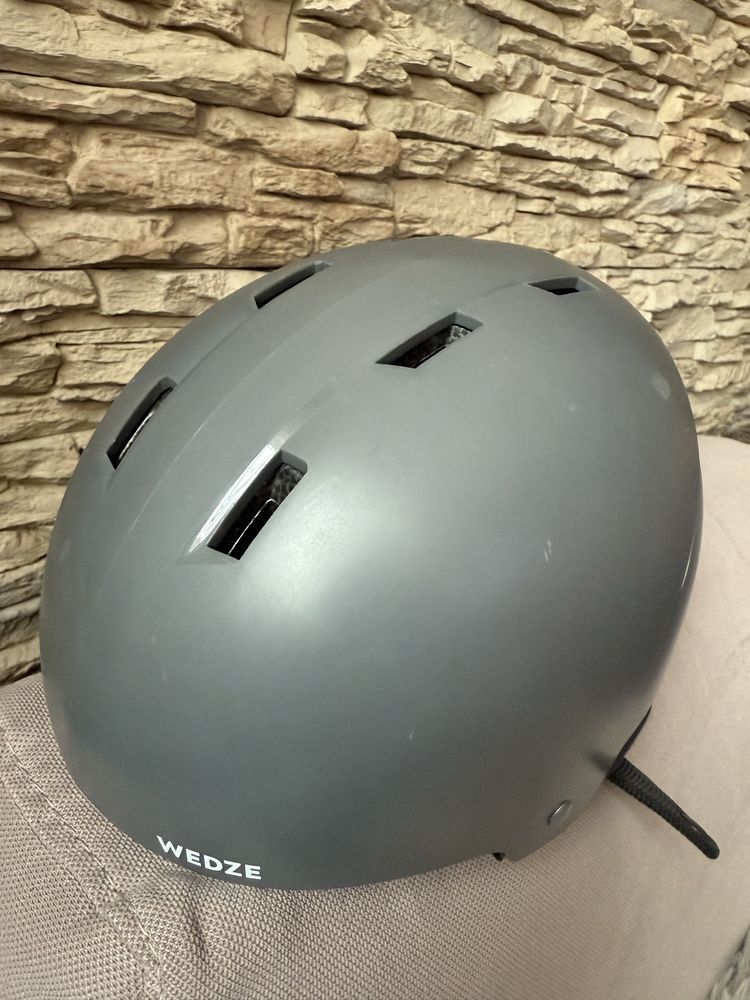 Детска ски каска H-KID 500, сива