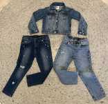 Lot haine/ 2 jeansi si o geaca H&M pt fetite 5-6 ani/ 116 cm