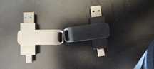 Vând Stick Memorie USB 2 in 1, 4TB/4000GB, USB Type C, Gri/NegruMetali