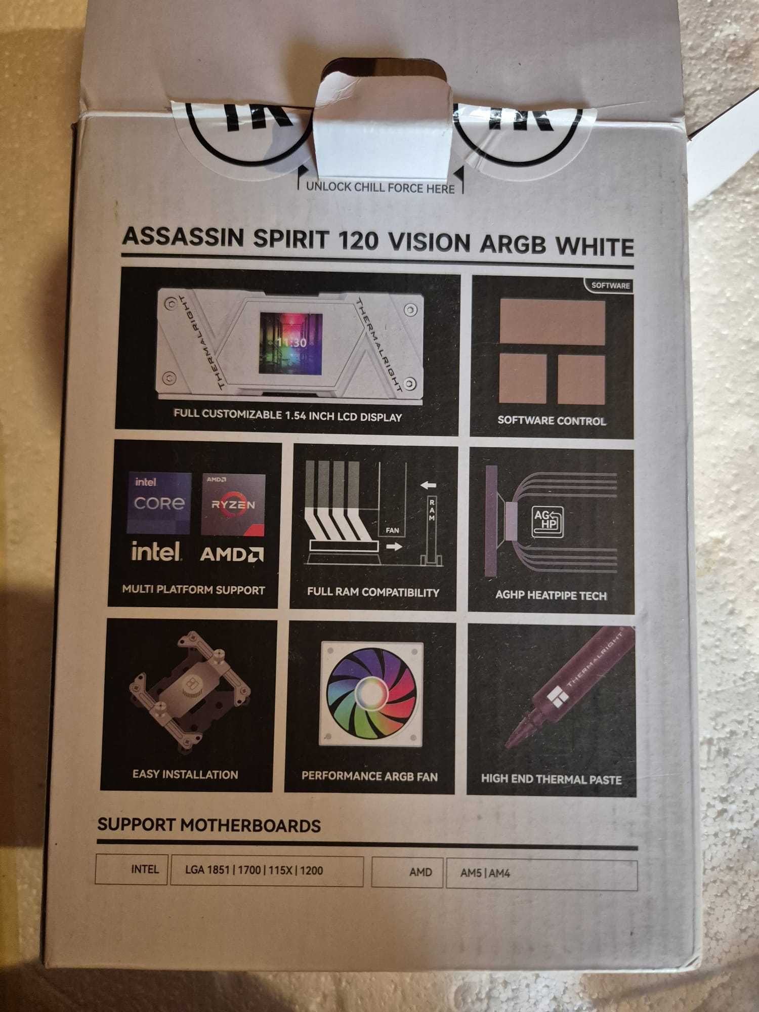 Cooler Procesor Thermalright Assasin Spirit 120 Vision ARGB WHITE