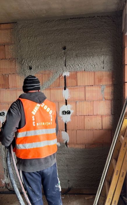 Executam lucrari de sape mecanizate, tencuiala mecanizata, glet,