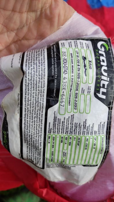 Parapanta tandem Gravity X Duo