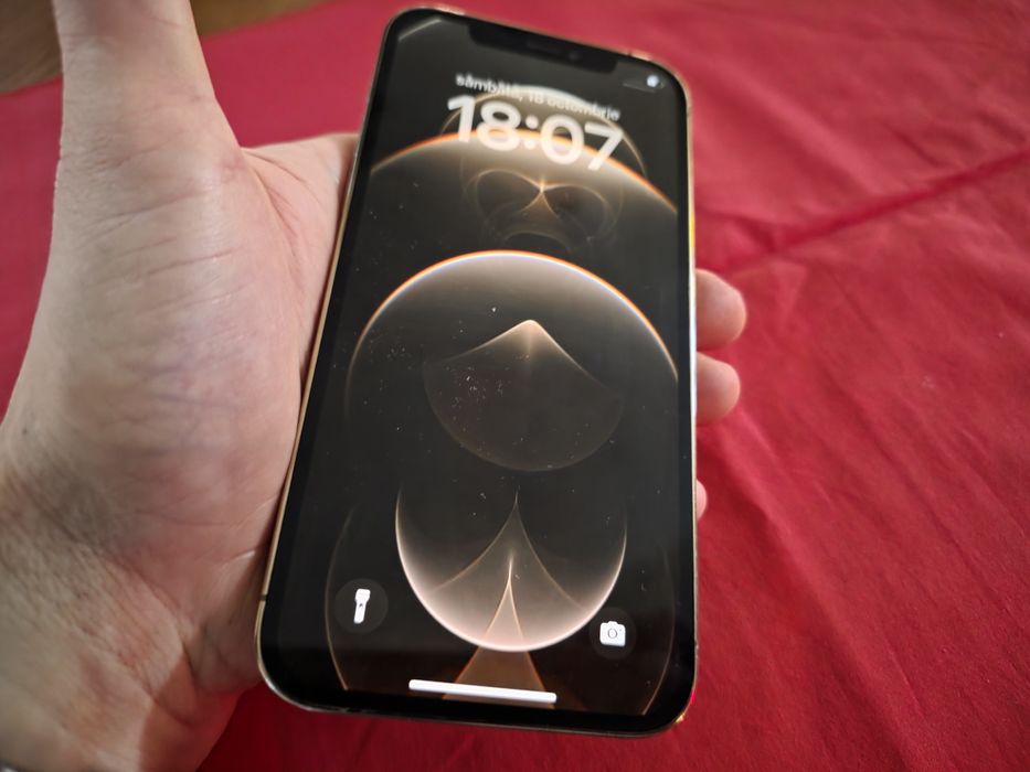 -Iphone 12Pro, 128Gb, 6Ram, bat: 100%, Gold, impecabil, stare perfecta
