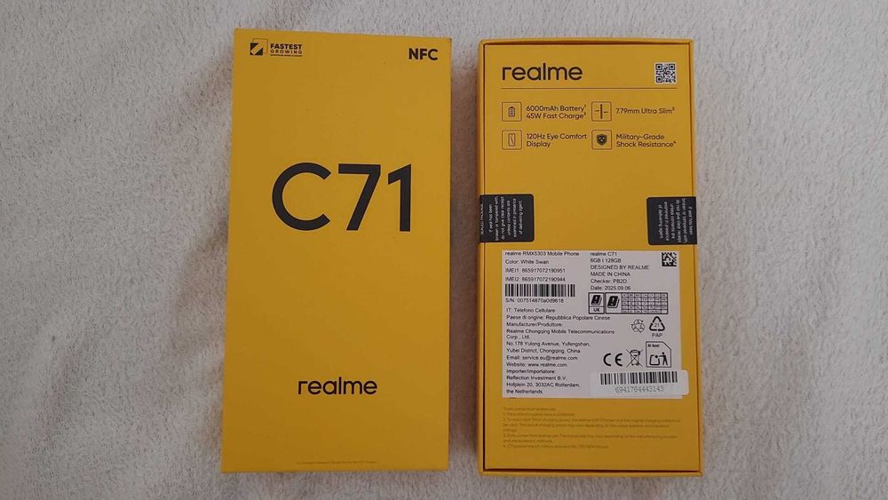 Telefon , smartphone Realme C71 – Nou, Sigilat, 450 RON
