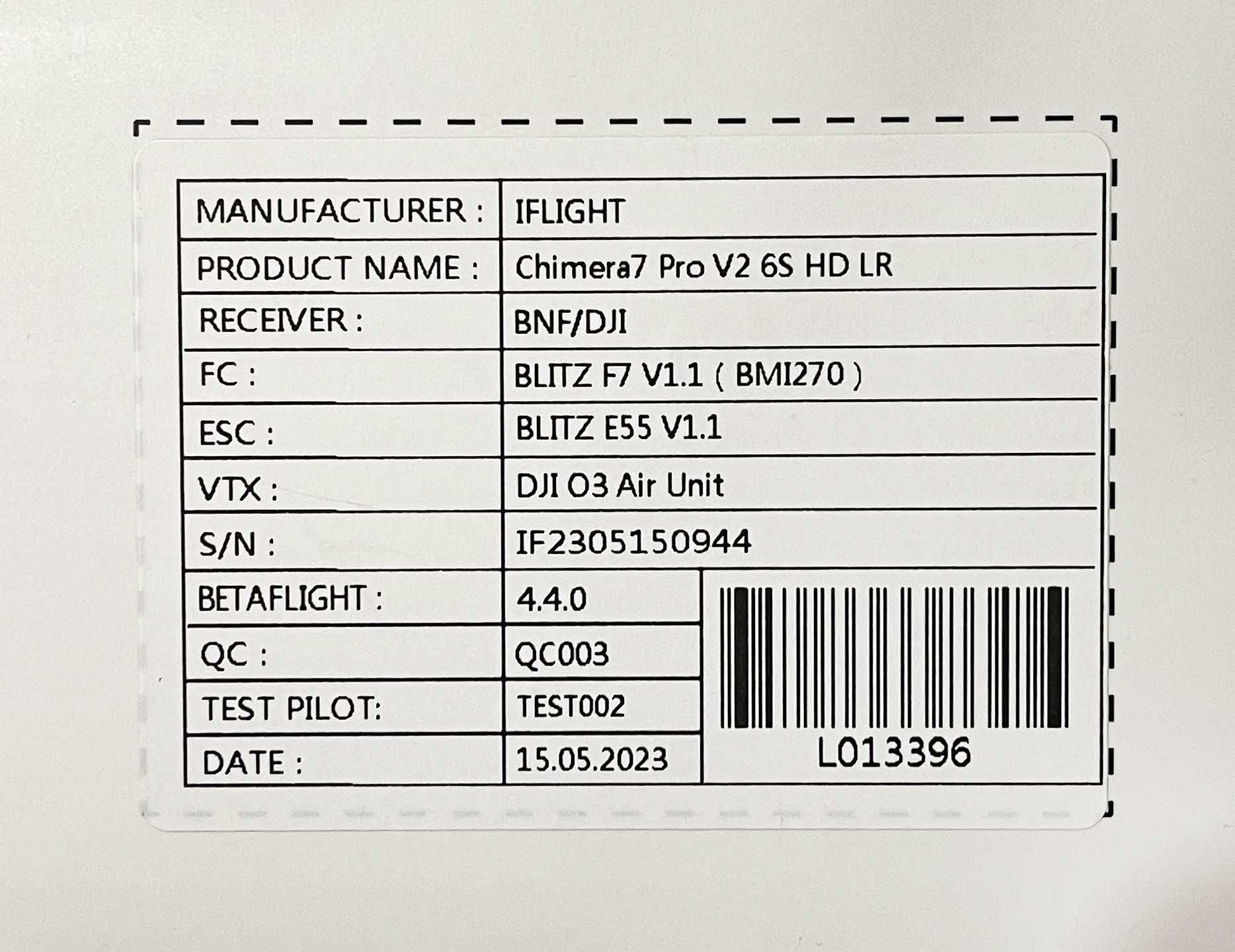 FPV Дрон iFlight Chimera7 Pro V2 (ФПВ Химера, в плёнке)