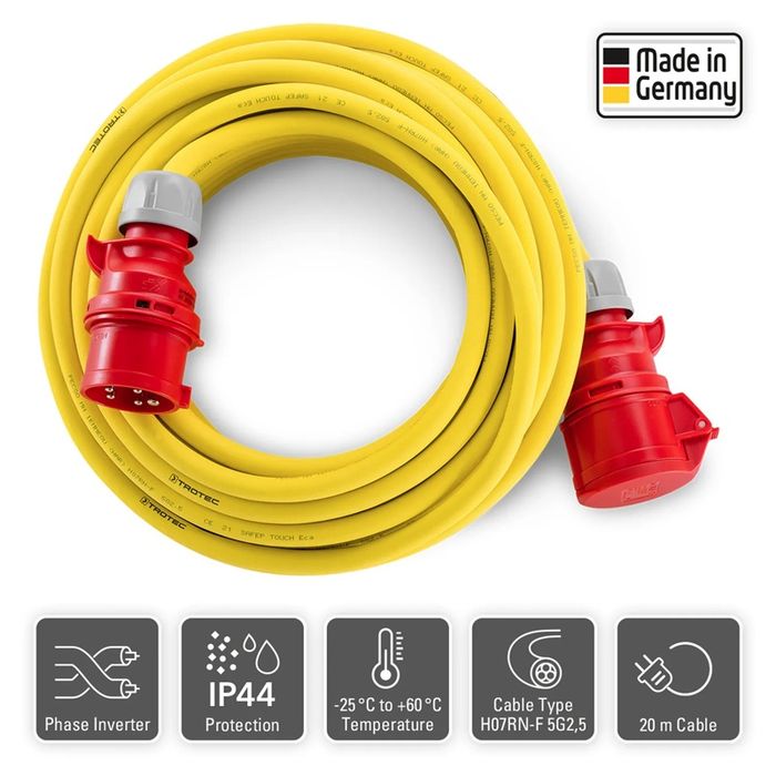 Prelungitor trifazat 20m