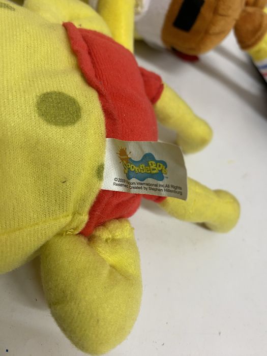 Lot 2 jucării din pluș SPONGE BOB mascote desene animate