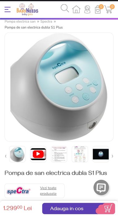 Pompa de san electrica dubla S1 Plus