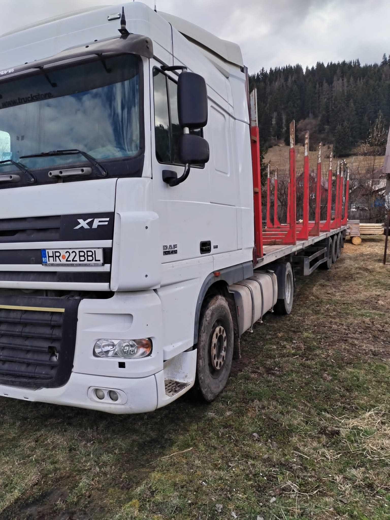 Camion daf semiremorca forestiera