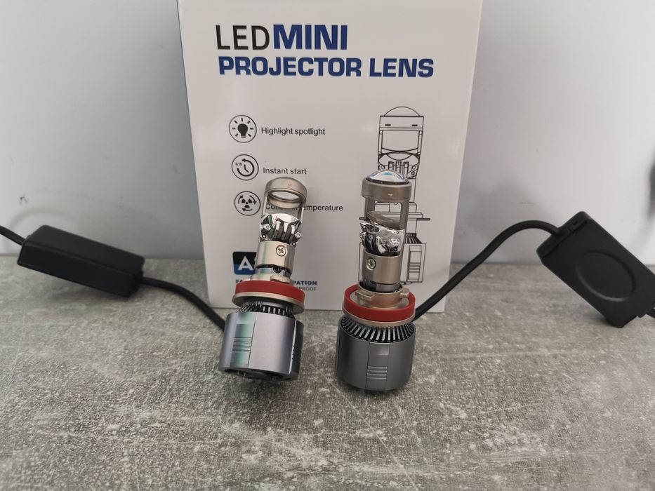 LED автомобилни крушки за основни фарове с лупи