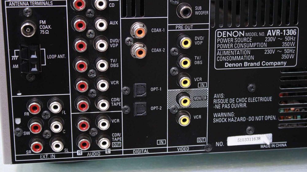 Statie Denon 7x85W,optical,FM,telecomanda.