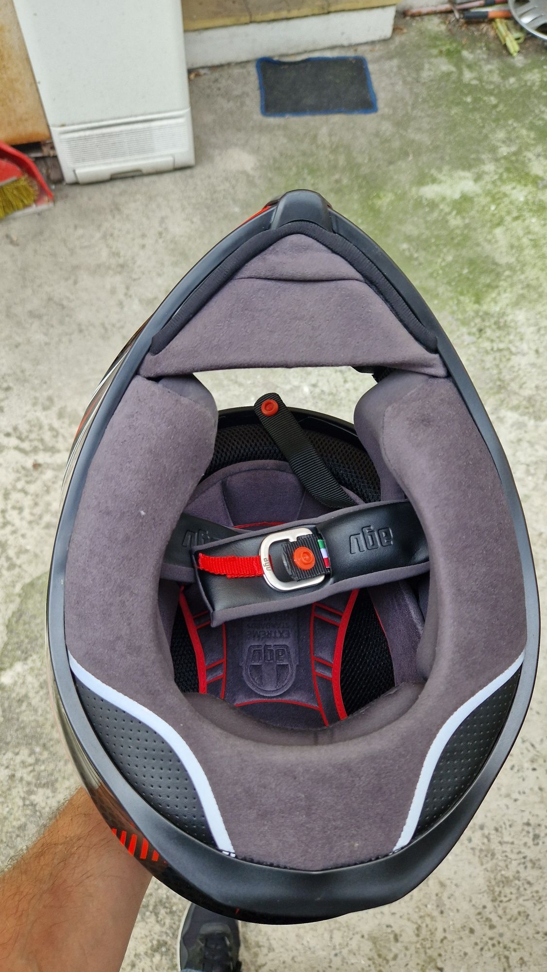 Каска AGV K5S Hurricane red L 58-59