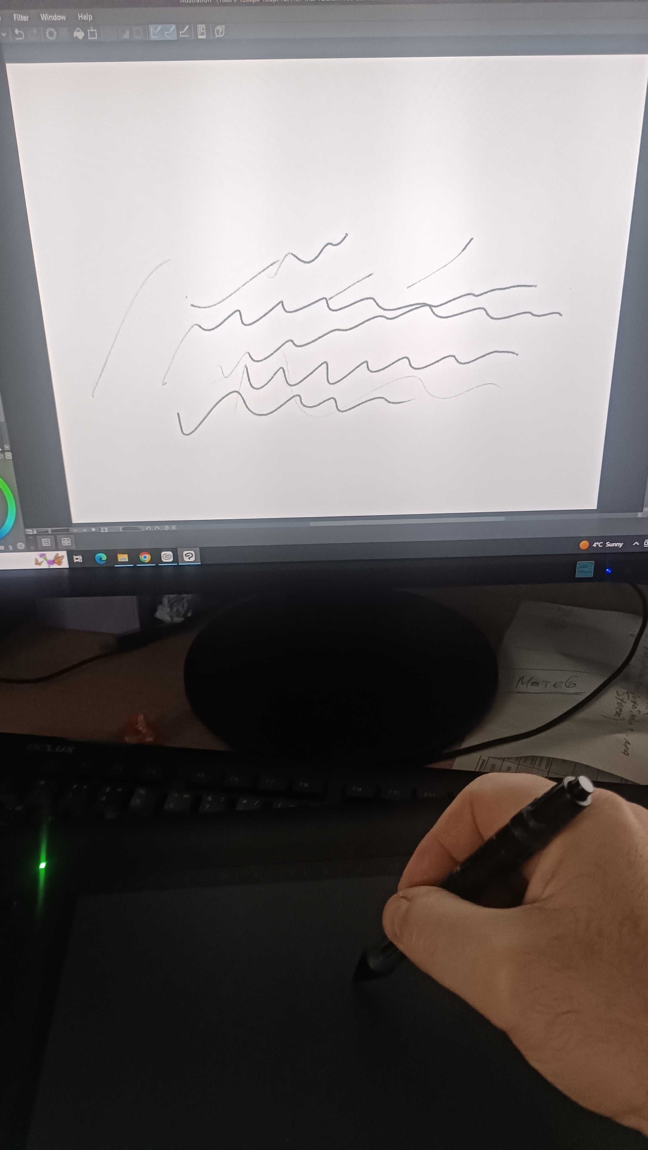 Графичен таблет Wacom Intuos M Bluetooth, Monoprice 110594 10"x6,25"