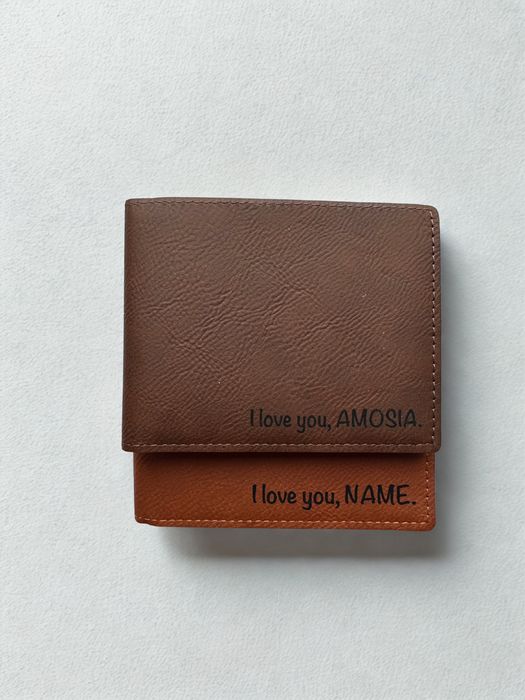 Portofel personalizat cu textul tau