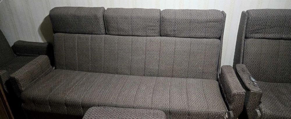 Комплект Диван + 2 кресла + пуфик